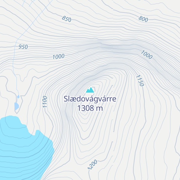Map of Slædovágvárre