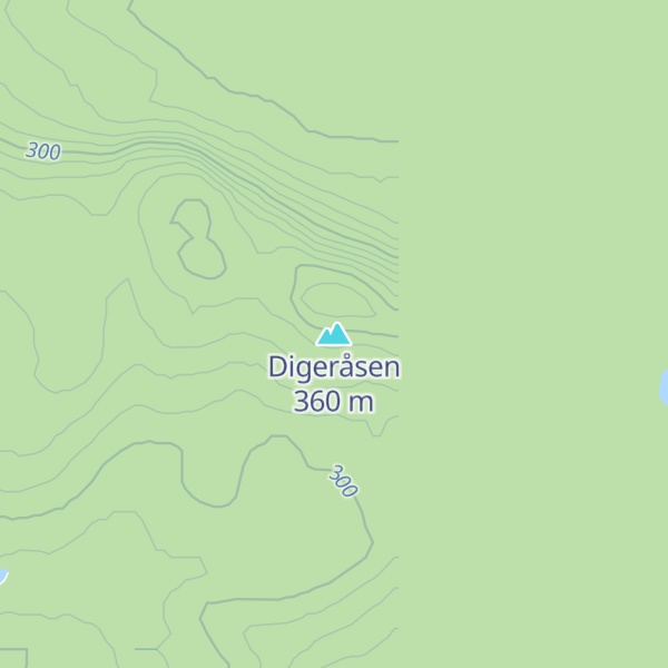 Map of Digeråsen