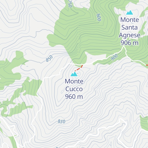 Map of Monte Cucco