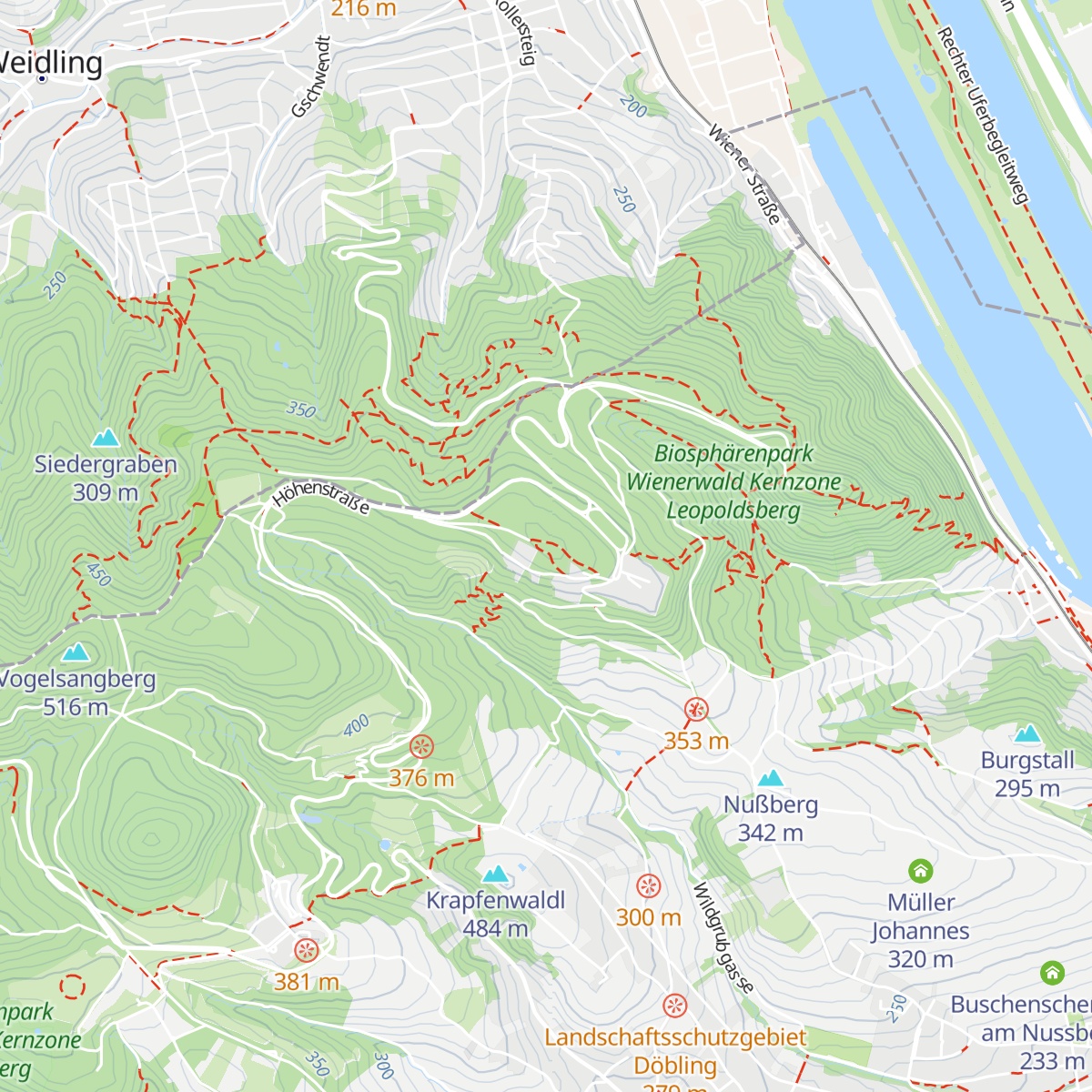 ORS Sendeanlage Kahlenberg map