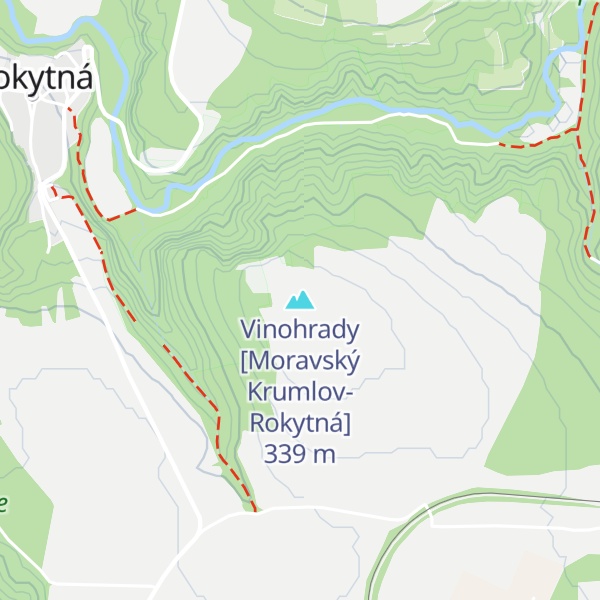 Map of Vinohrady [Moravský Krumlov-Rokytná]