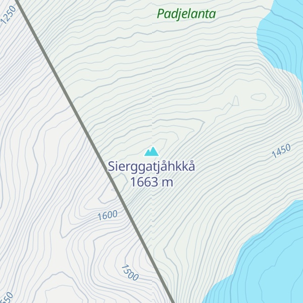 Map of Sierggatjåhkkå