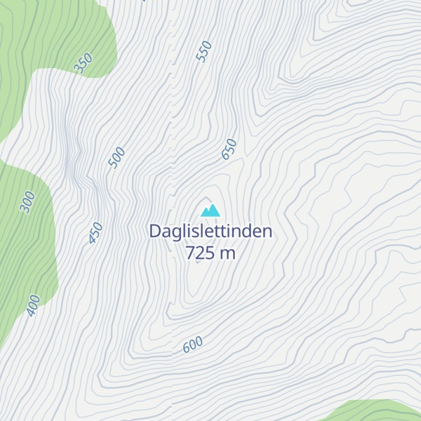 Map of Daglislettinden
