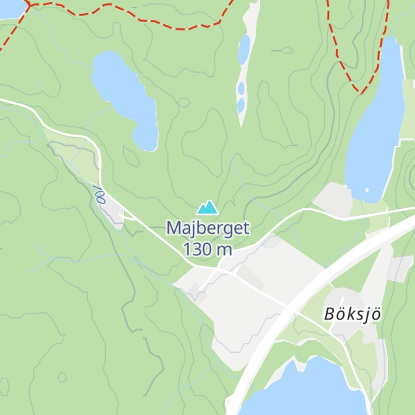 Map of Majberget