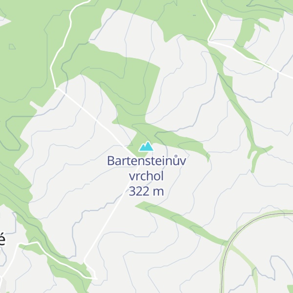 Map of Bartensteinův vrchol
