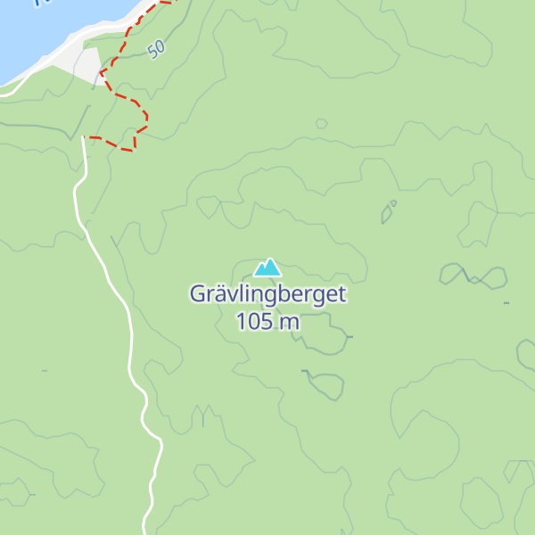 Map of Grävlingberget