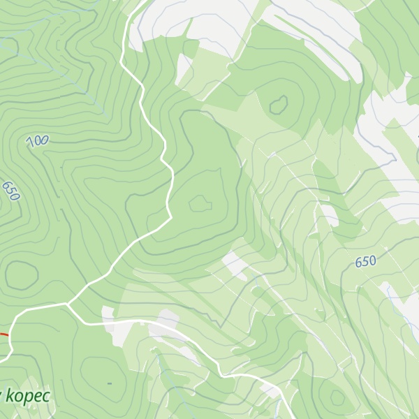 Map of Horní les