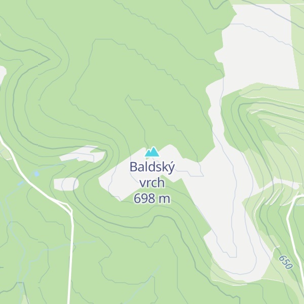 Map of Baldský vrch