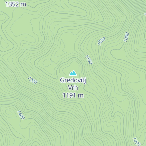 Map of Gredovitj Vrh