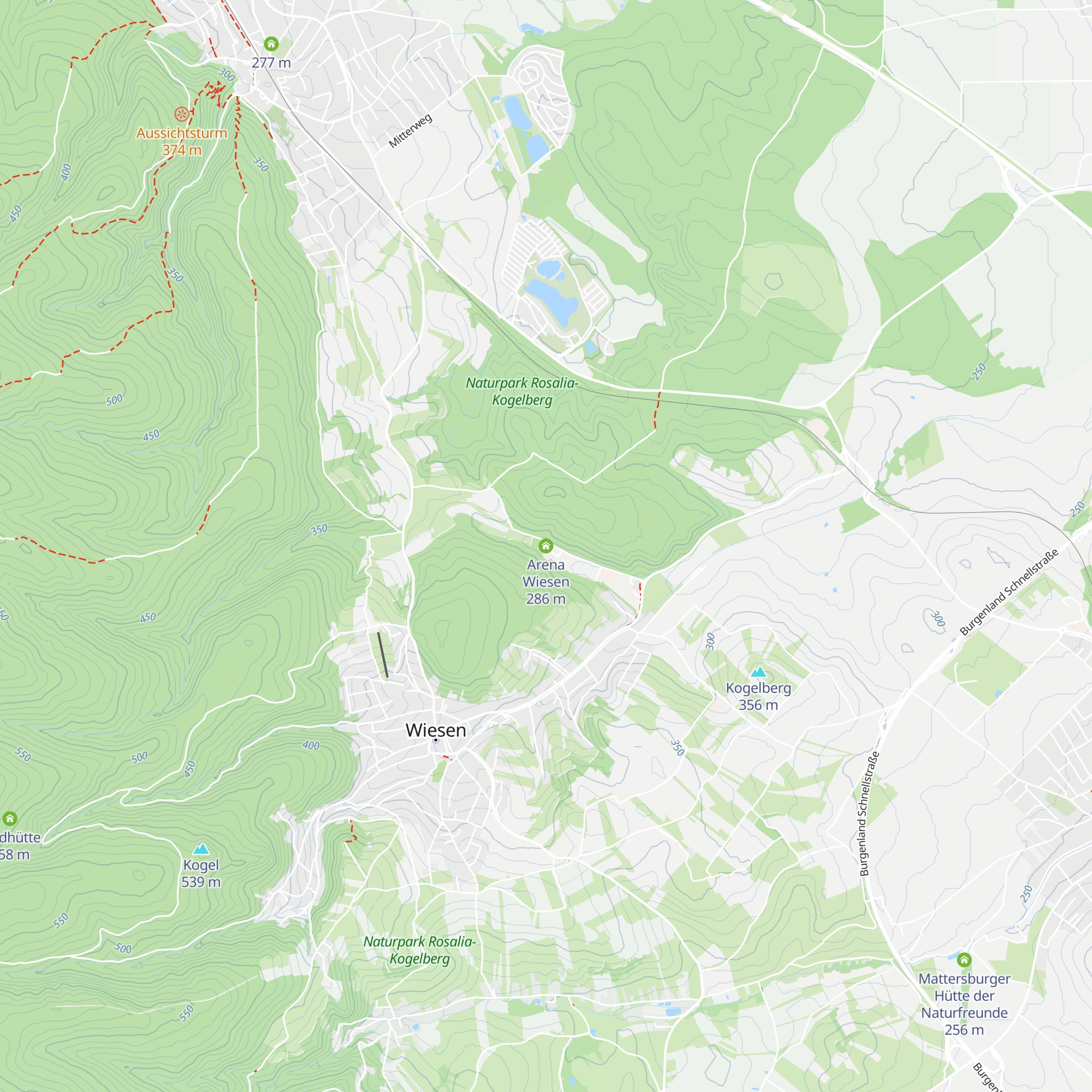 Arena Wiesen map