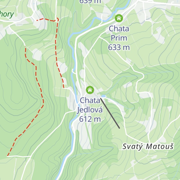 Map of Chata Jedlová