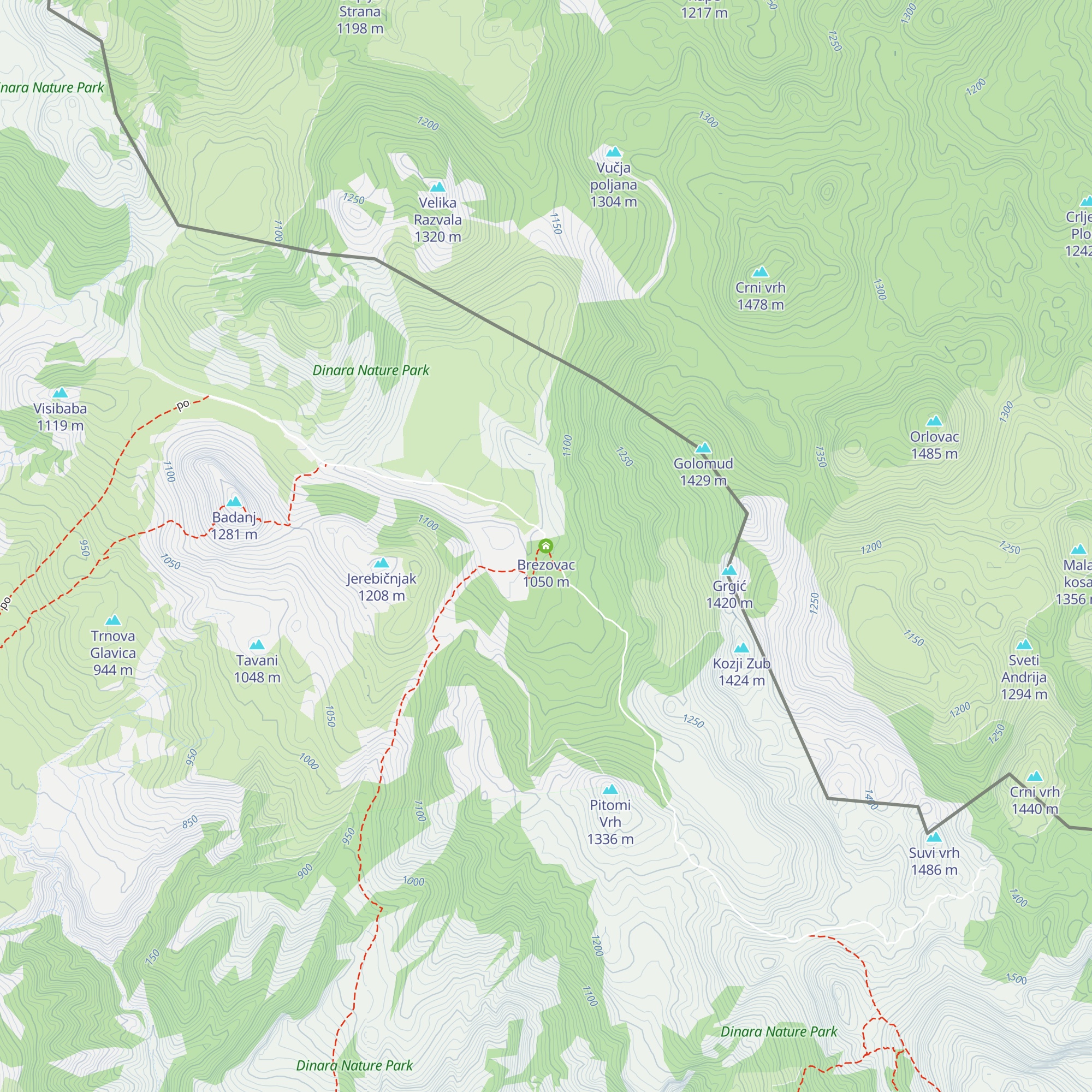Brezovac map