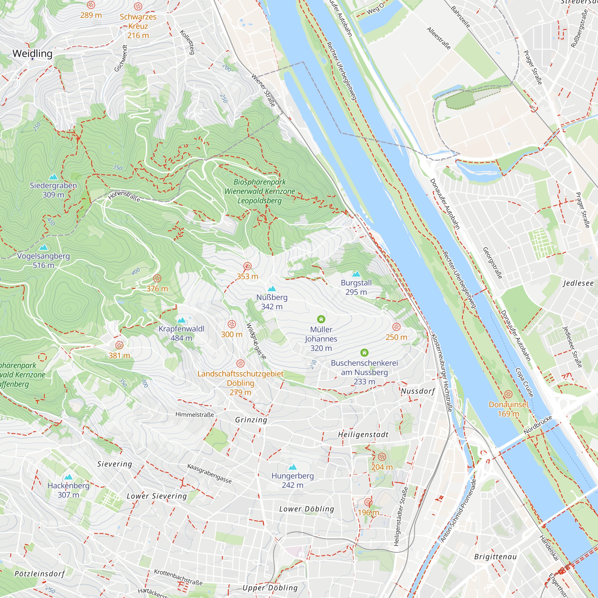 Wieninger am Nussberg map