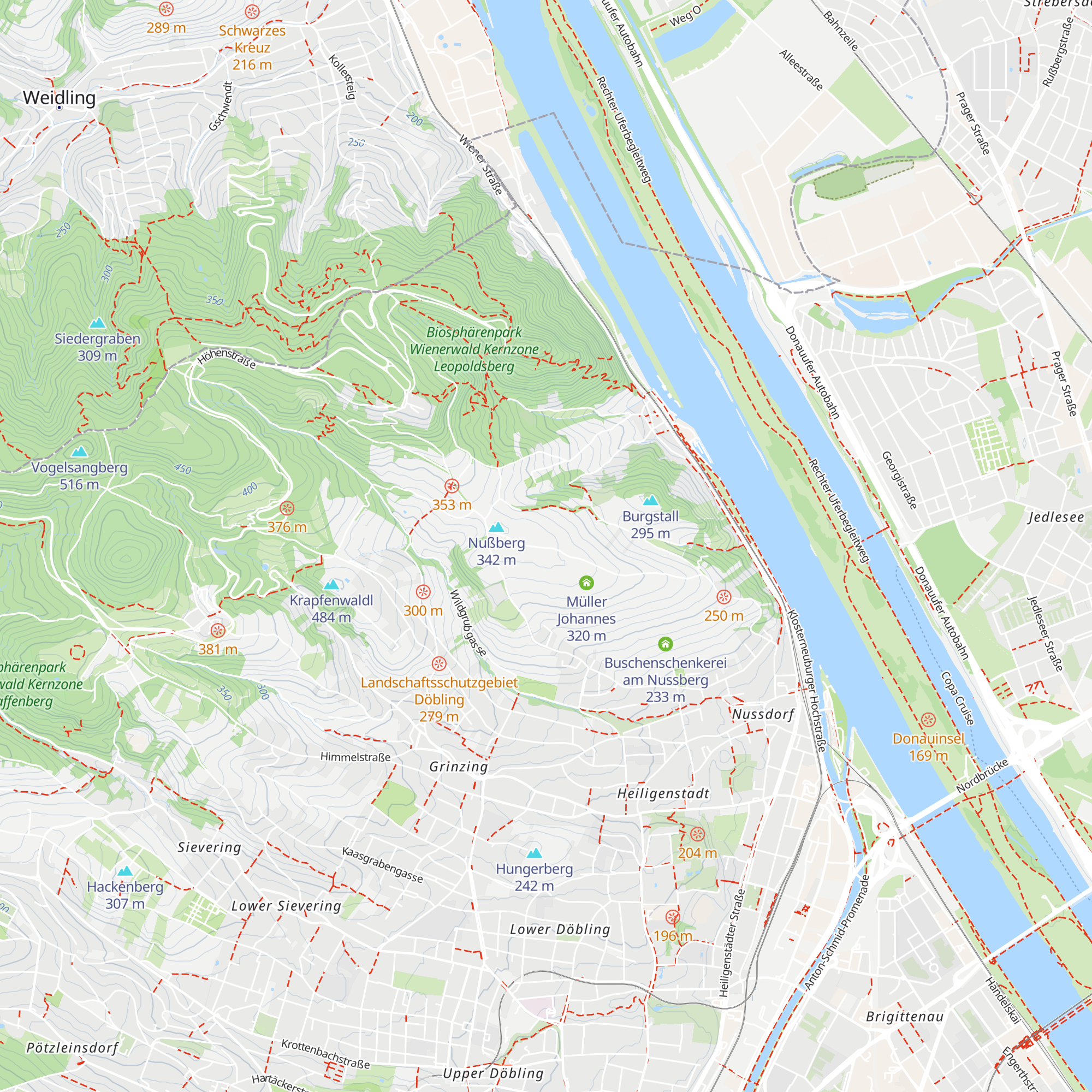 Wieninger am Nussberg map
