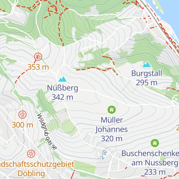 Map of Wieninger am Nussberg