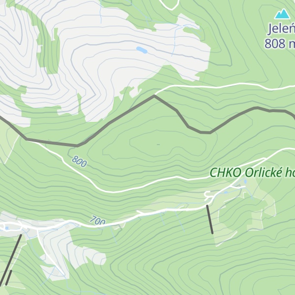 Map of (Hraniční les) [Olešnice v Orlických horách]