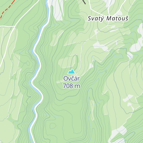 Map of Ovčár