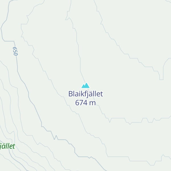 Map of Blaikfjället