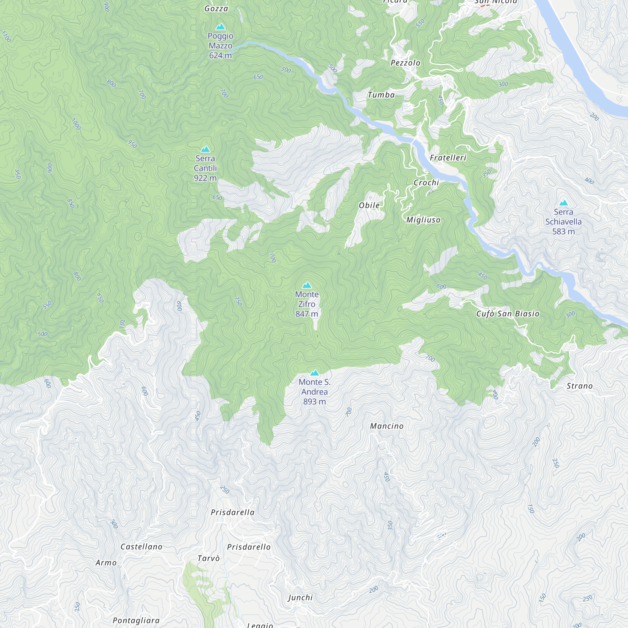 Rifugio Zifrò map