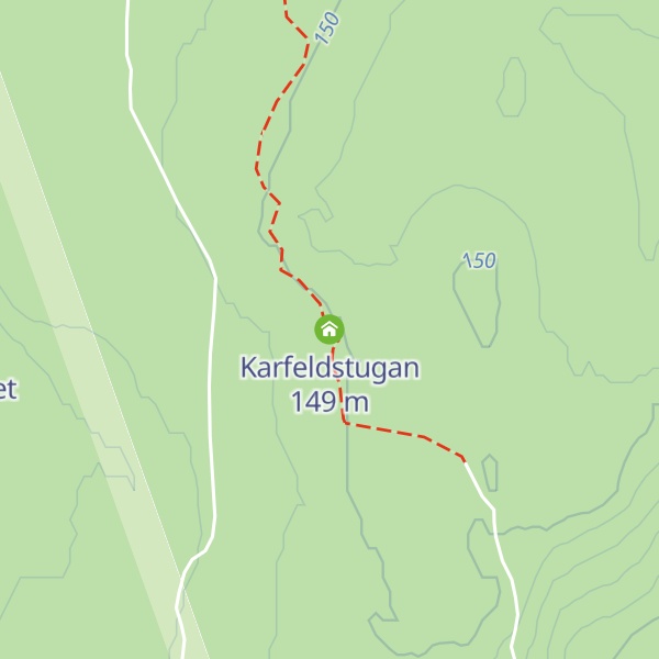 Map of Karfeldstugan