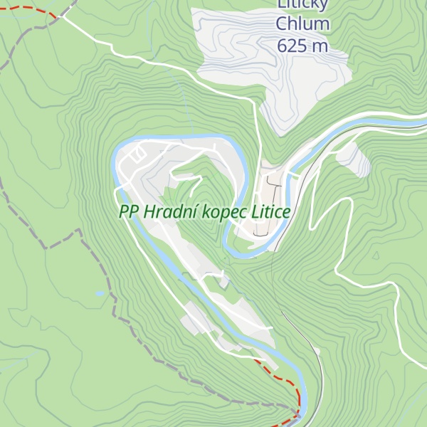 Map of Hradní kopec