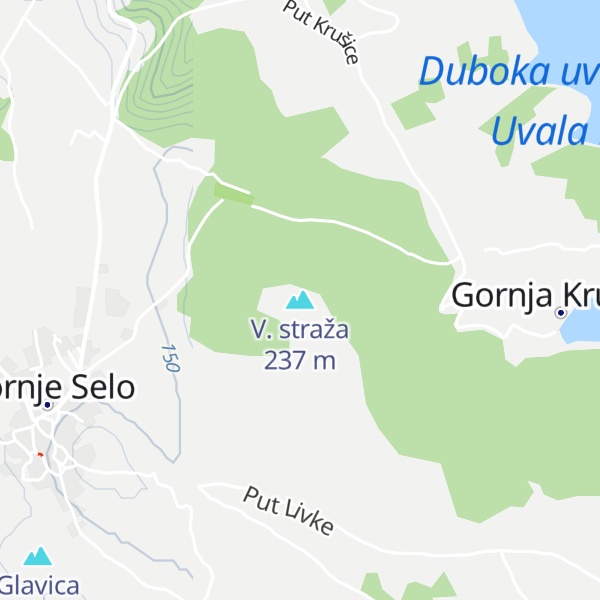 Map of V. straža