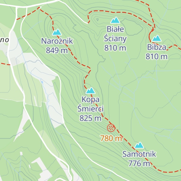 Map of Kopa Śmierci