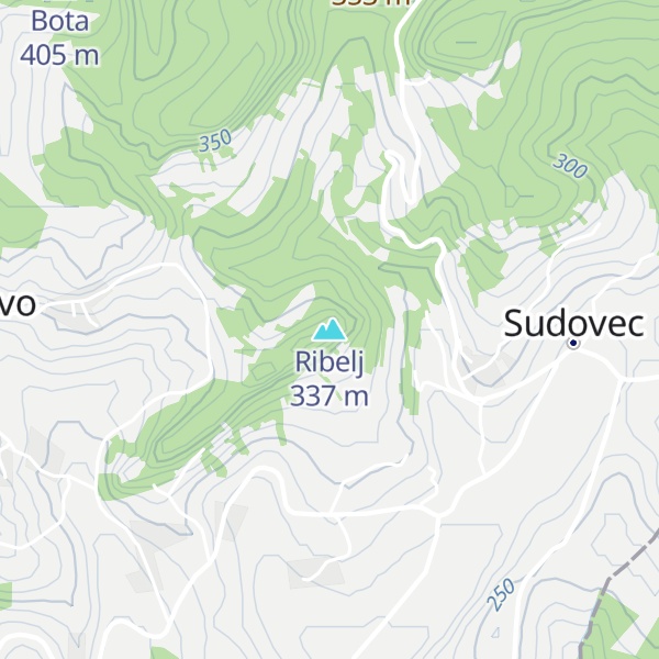 Map of Ribelj