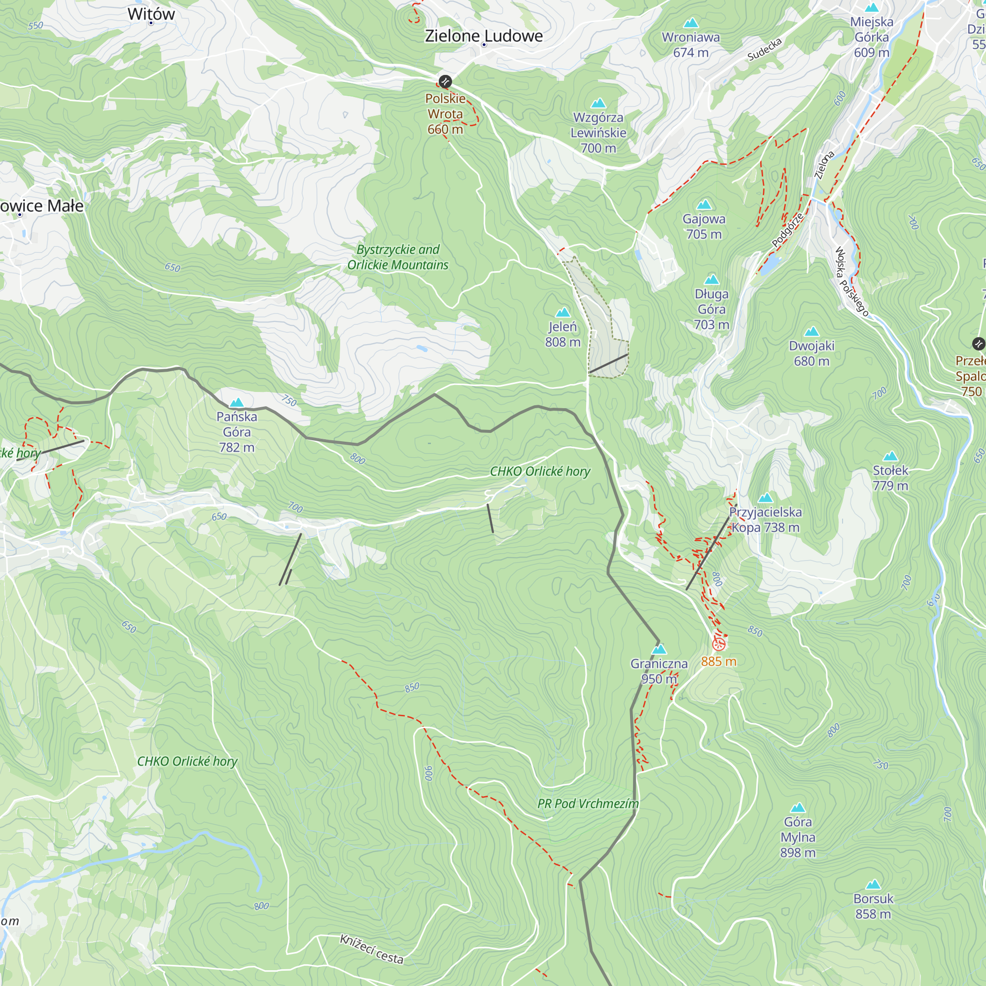 Čihalka map