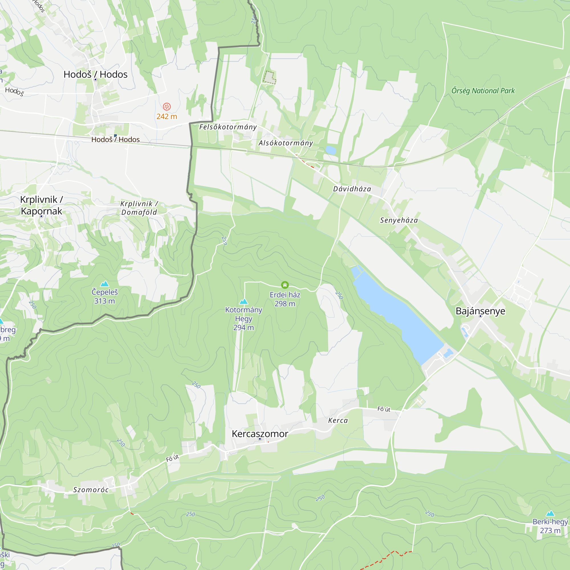 Erdei ház map
