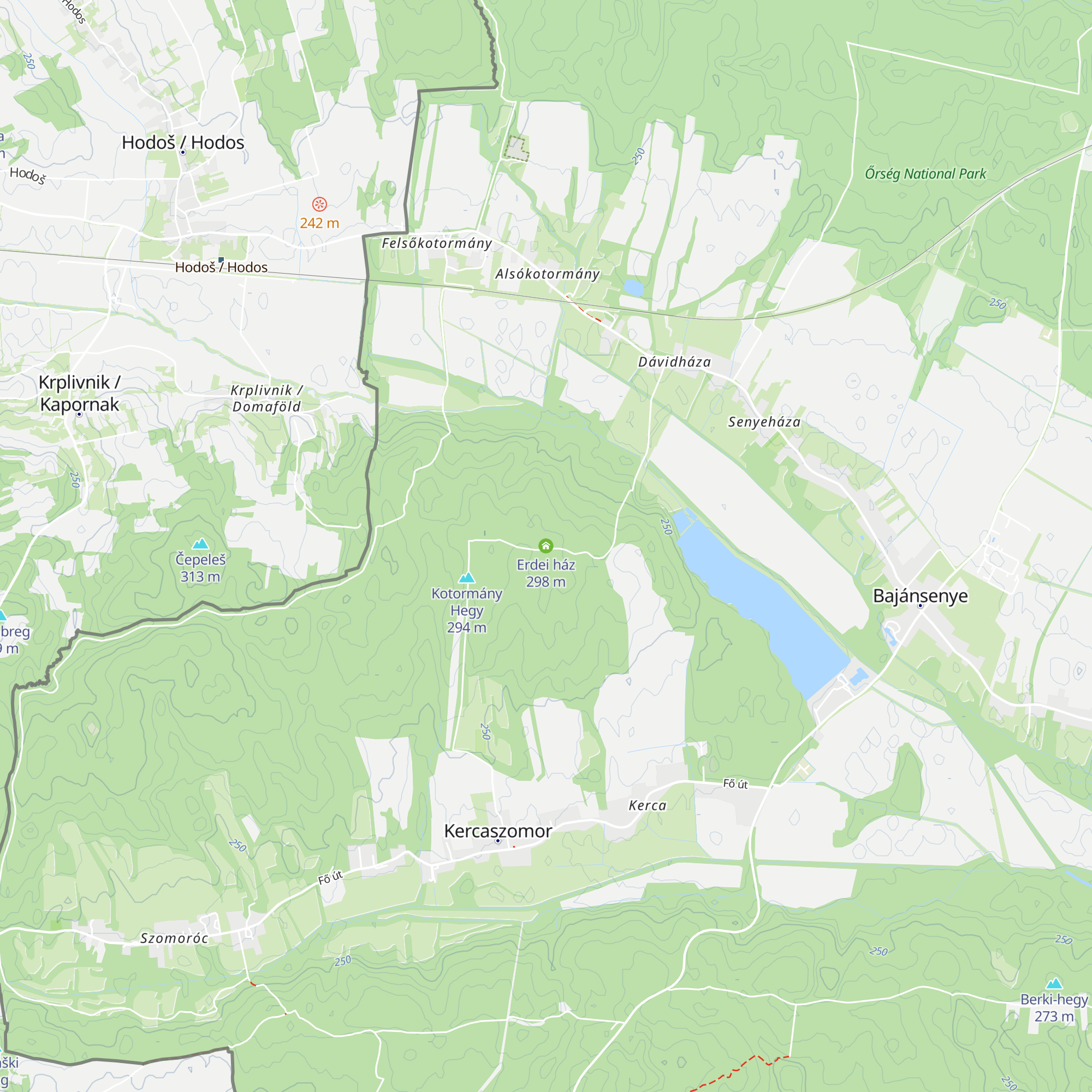Erdei ház map
