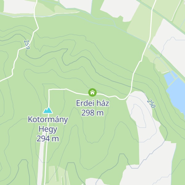 Map of Erdei ház