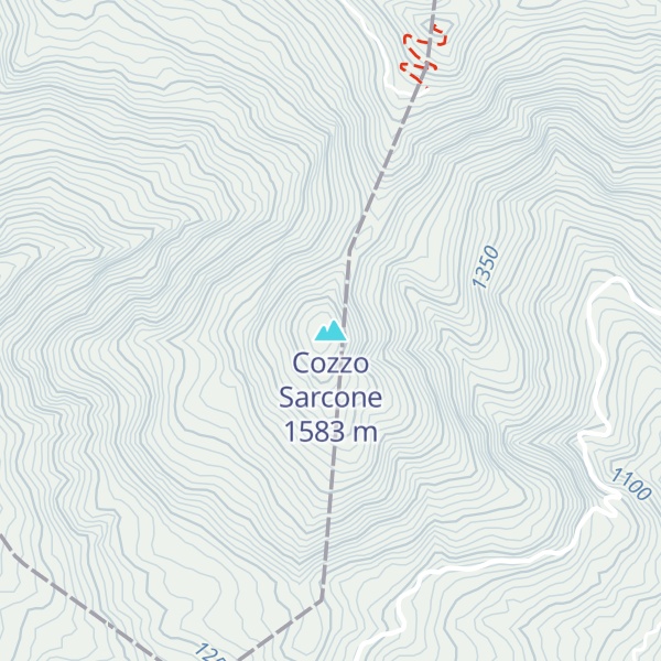 Map of Cozzo Sarcone