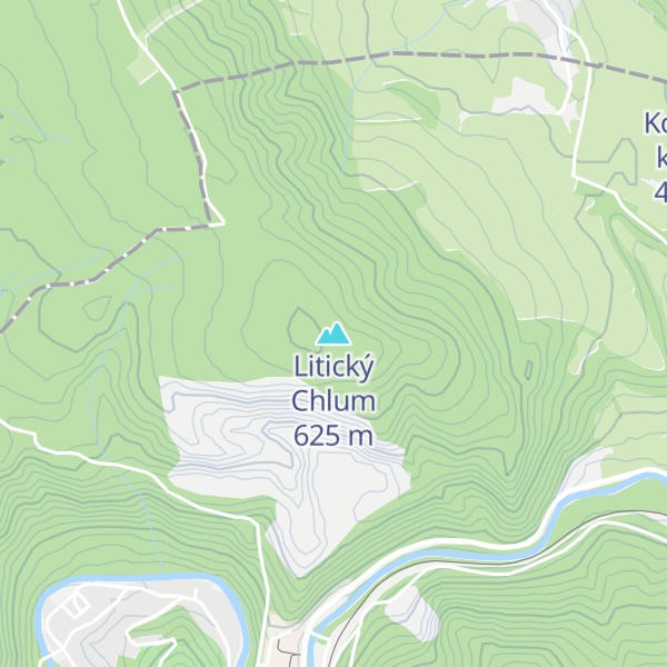 Map of Litický Chlum