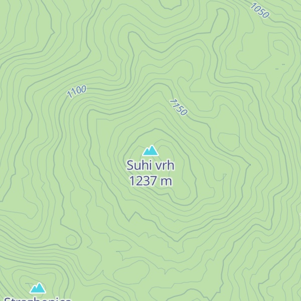 Map of Suhi vrh