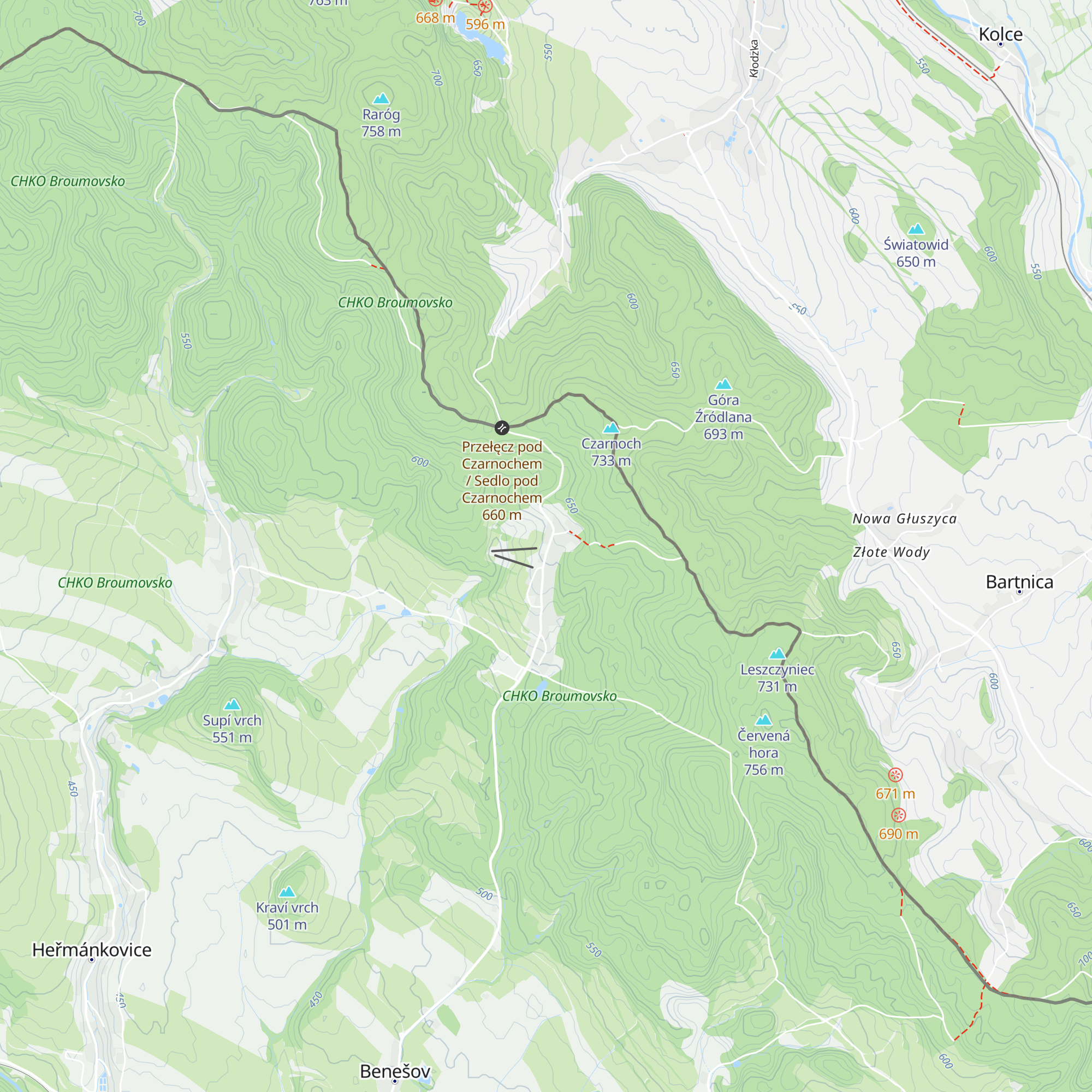 Chata Andrea map