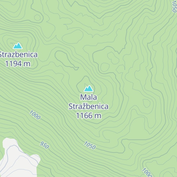 Map of Mala Stražbenica
