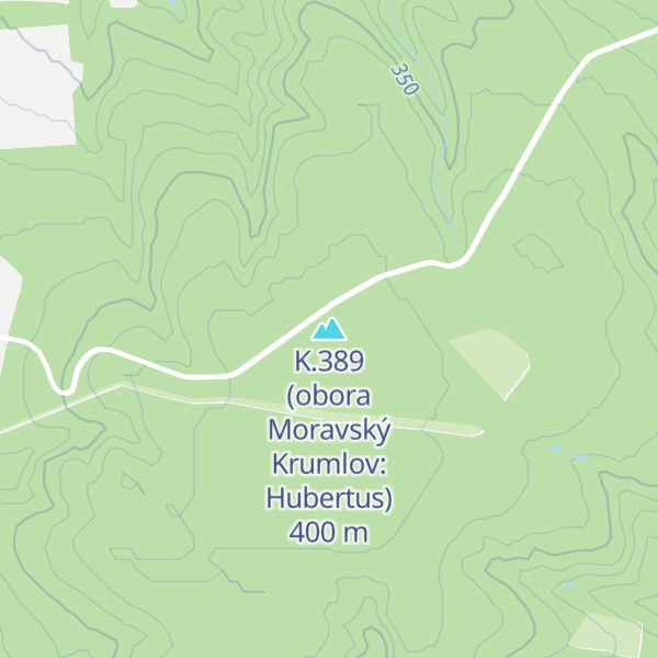 Map of K.389 (obora Moravský Krumlov: Hubertus)