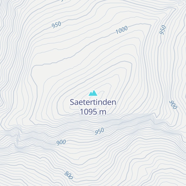 Map of Saetertinden