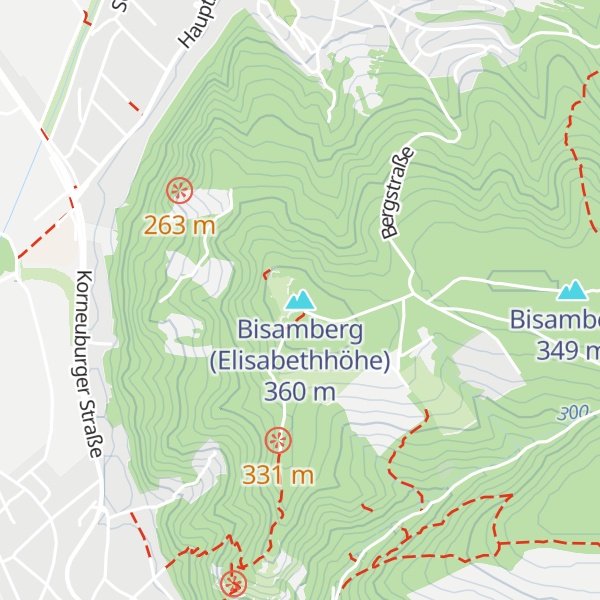 Map of Bisamberg (Elisabethhöhe)
