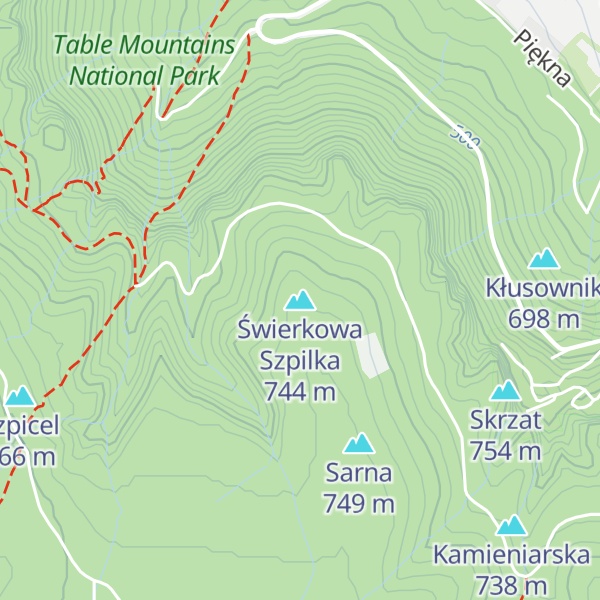 Map of Świerkowa Szpilka