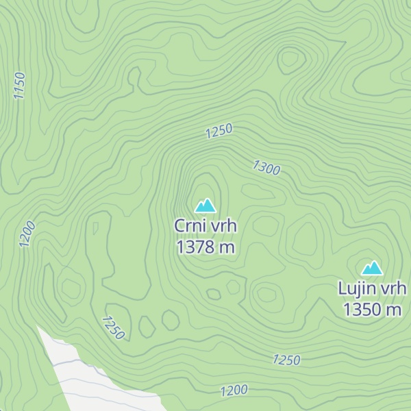 Map of Crni vrh