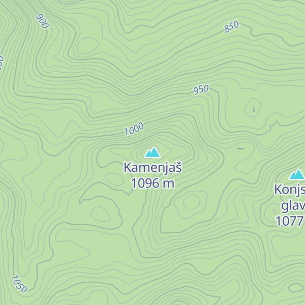 Map of Kamenjaš