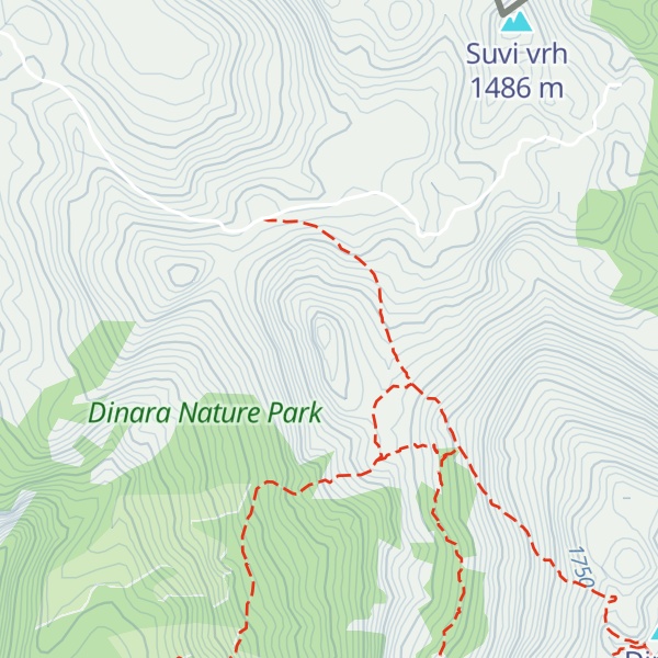 Map of Bukvin vrh
