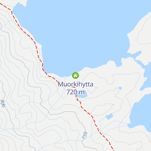 Map of Muorkihytta