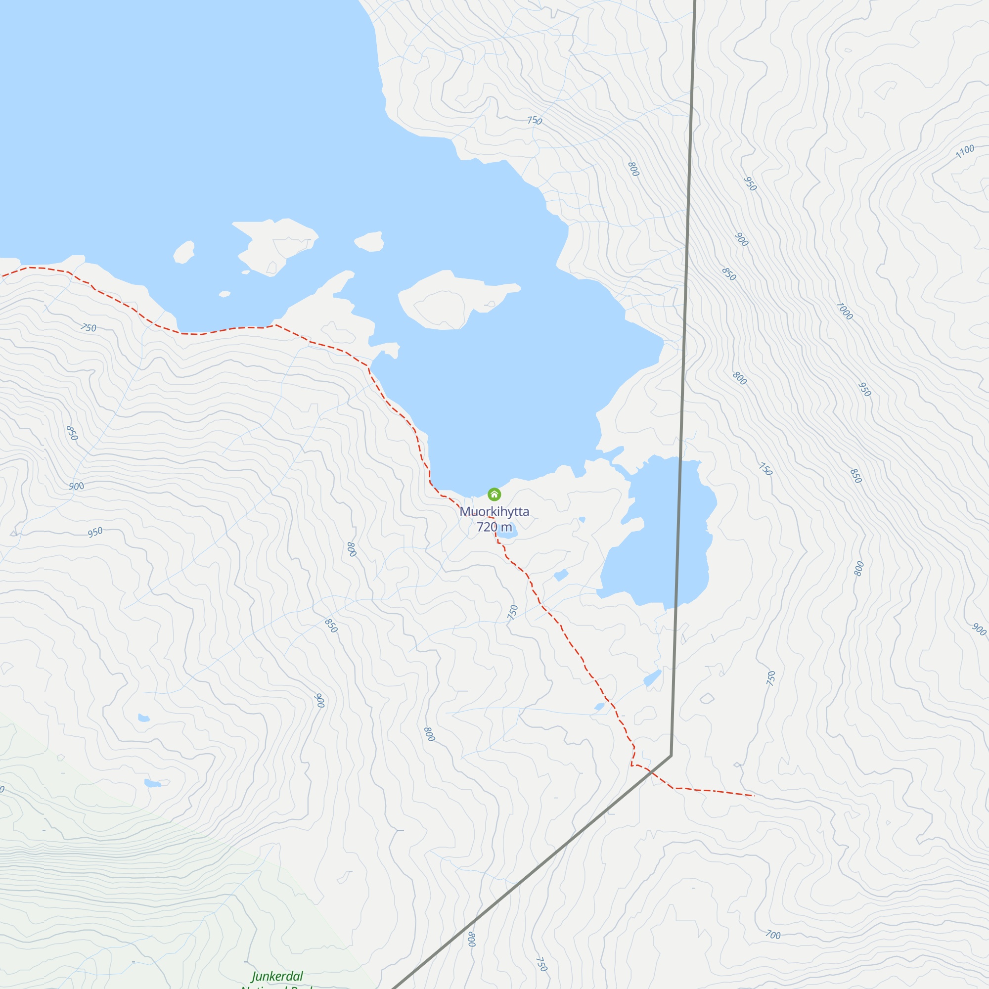 Muorkihytta map