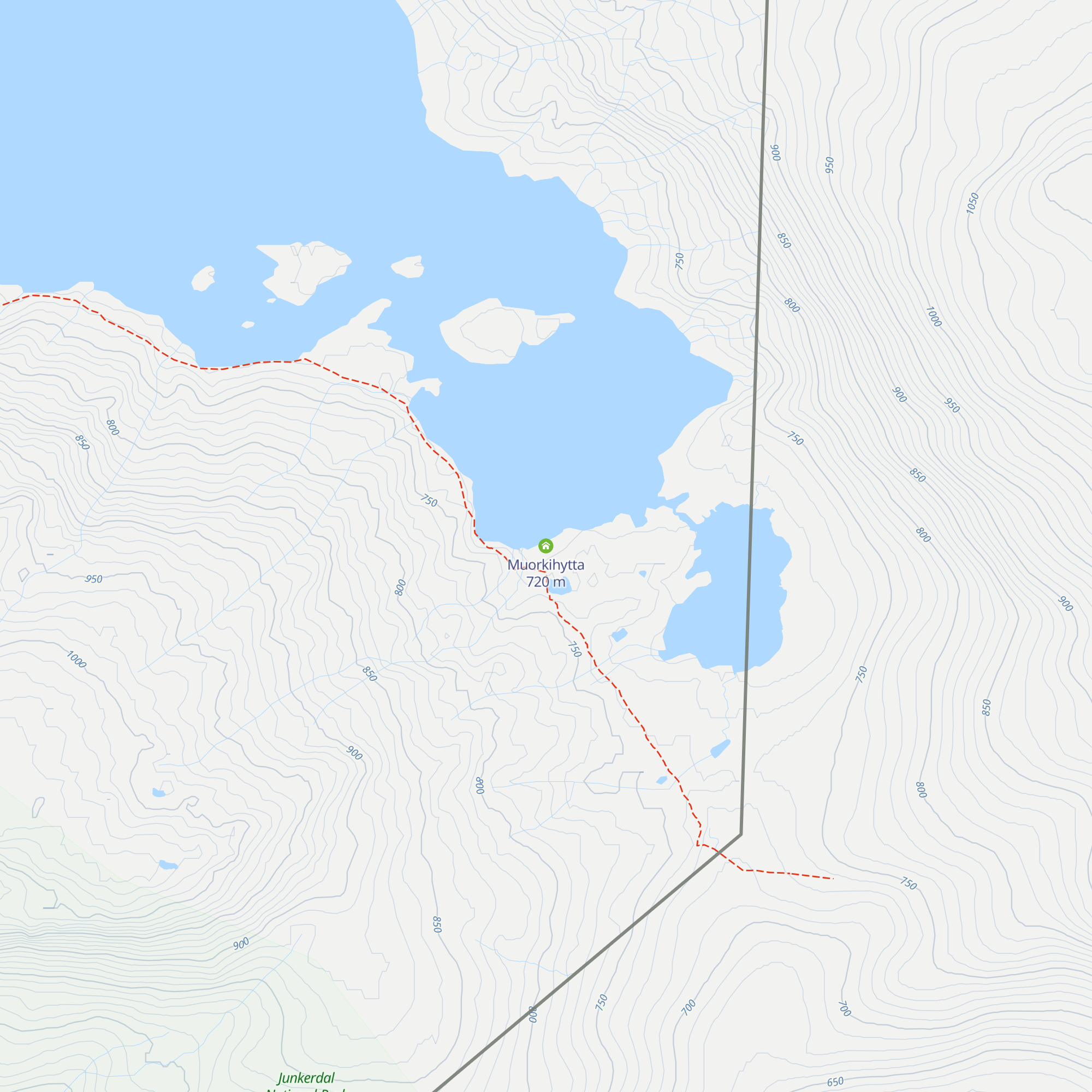Muorkihytta map
