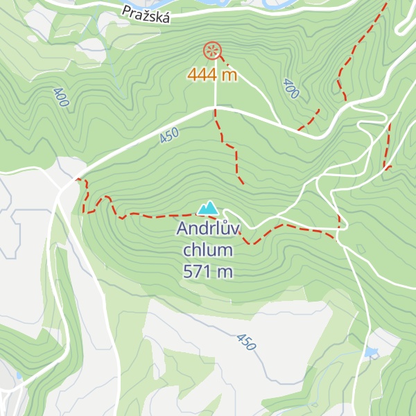 Map of Andrlův chlum