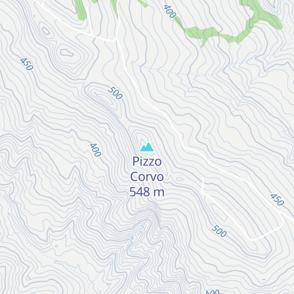 Map of Pizzo Corvo