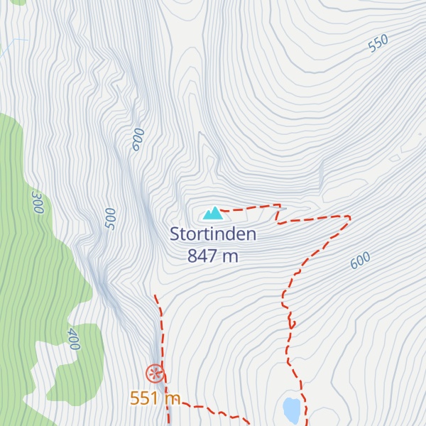 Map of Stortinden